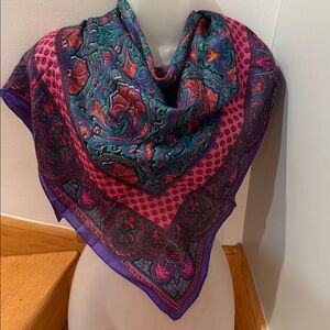 NWOT Liz Sinclair Multicolor Paisley Scarf